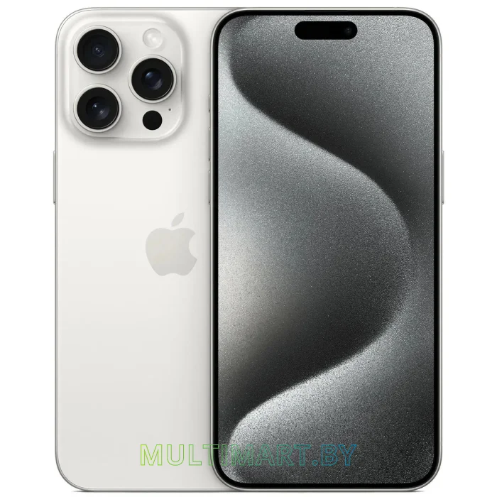 Смартфон Apple iPhone 15 Pro Max 256GB Dual SIM (белый титан)